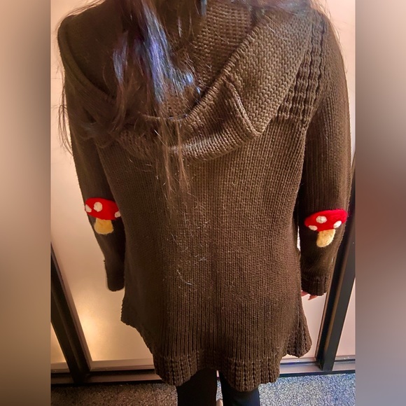 Felted Cottage Core Mushroom Sweater - Picture 6 of 6